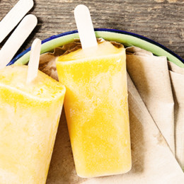 Pineapple and Coconut Popsicles
