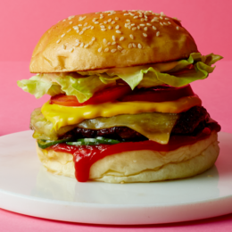 Chow down on a Huxtaburger wagyu cheeseburger deluxe