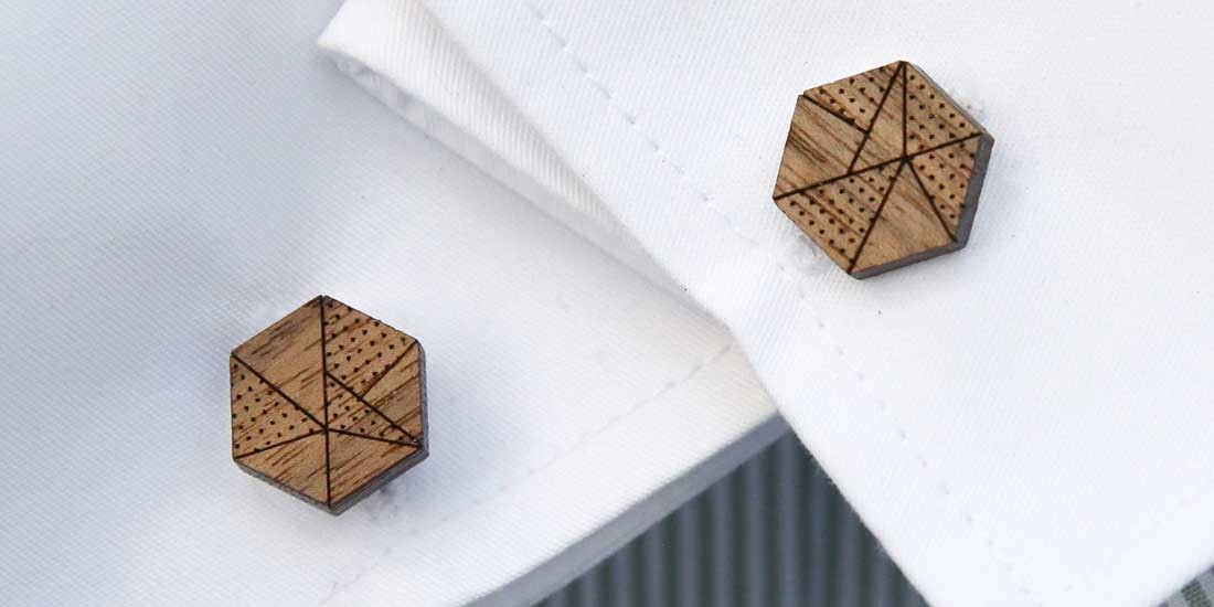 Add a unique spin to your look with cufflinks from The Laser Co