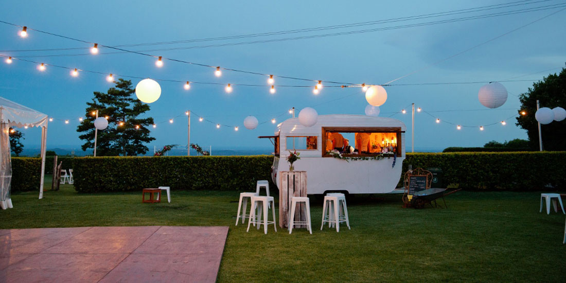 Upgrade your party with a mobile caravan bar from Gathering Events