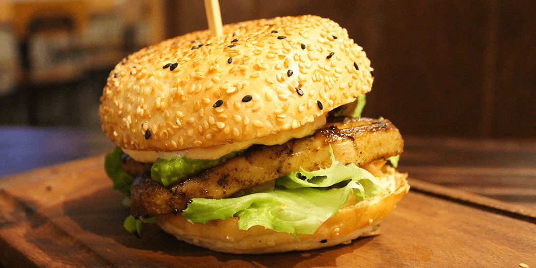 The Tango burger with mushroom