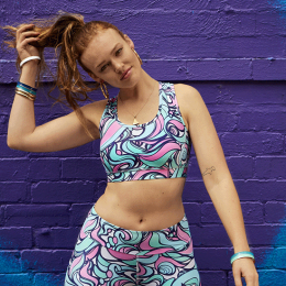 Get your move on with some artistic print gear from Pant Active