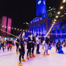 Skating At Festival brings snow, sleds and après ski vibes to King George Square