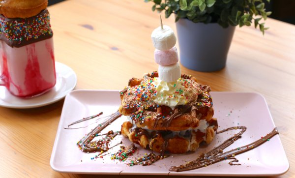 Treat yourself to cookie-dough waffles, woodfired pizza and brunch bites at Carseldine Central