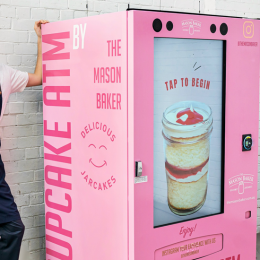 Swiftly satiate your sweets craving with The Mason Baker's cupcake ATM