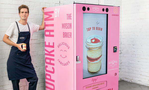 Swiftly satiate your sweets craving with The Mason Baker's cupcake ATM