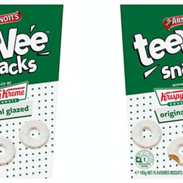 Truly a-glaze-ing – Arnott’s has released Krispy Kreme TeeVee Snacks