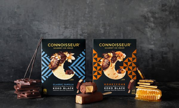 Dessert gods Connoisseur and Koko Black team up to create two new ice-cream flavours