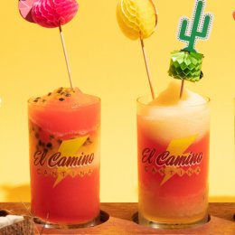 Slurpee who? Cool down with El Camino Cantina's Summer of Swirls dual frozen margaritas