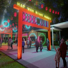 An outdoor cinema, night market, mirror maze and a pleasuredome is coming to Brisbane Powerhouse