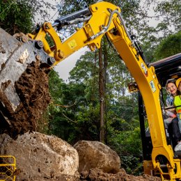 Can you dig it? Australia's first mini excavator park for kids has opened in the Scenic Rim