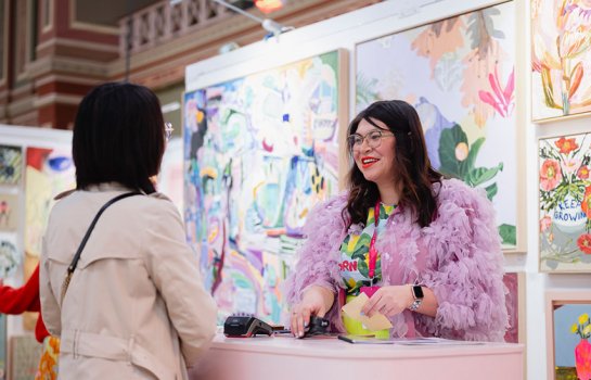 Art ATMs, first-time buys and live painting – your guide to Affordable Art Fair Brisbane