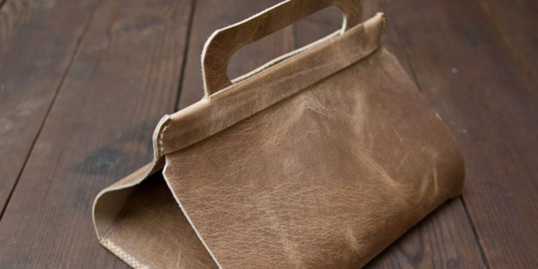 Make a Wood&Faulk leather lunch tote