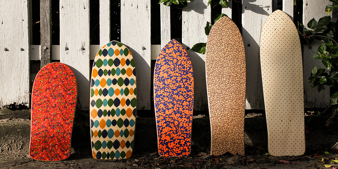 Roll out on a custom deck from Cottage Skateboards in Palm Beach