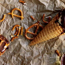 Feast on the flavours of summer with pretzel choc-tops