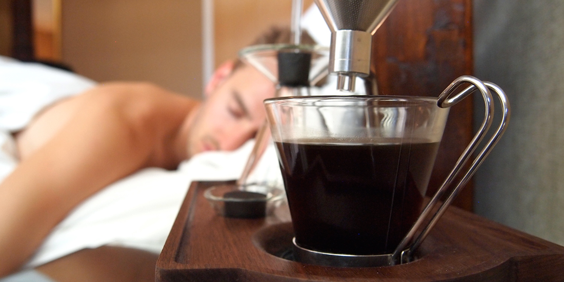Rise and shine with The Barisieur alarm clock and coffee brewer