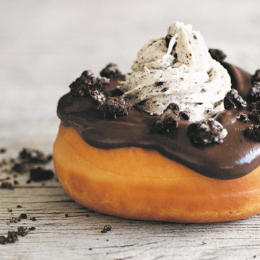 Indulge in decadent cookies and cream donuts