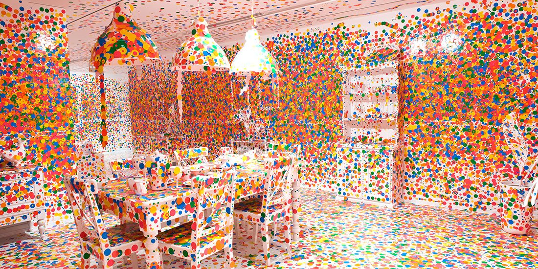 Take a walk on the technicolour side when Yayoi Kusama: Life is the Heart of a Rainbow bounces into GOMA