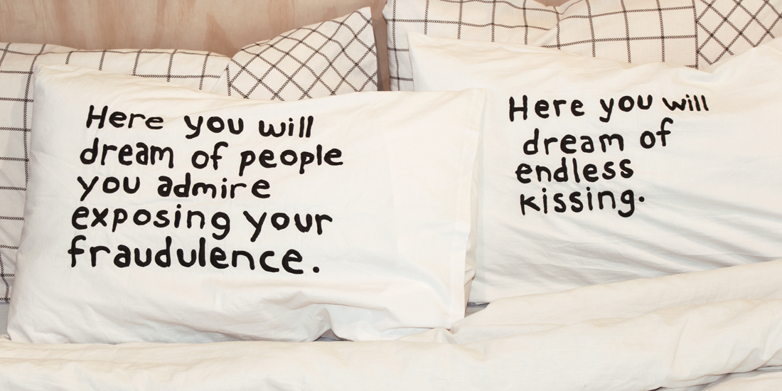 Sleep easy on pillowcases from Third Drawer Down and Miranda July