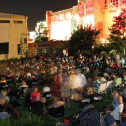 Watch the silver screen under the stars at the Moonlight Cinema