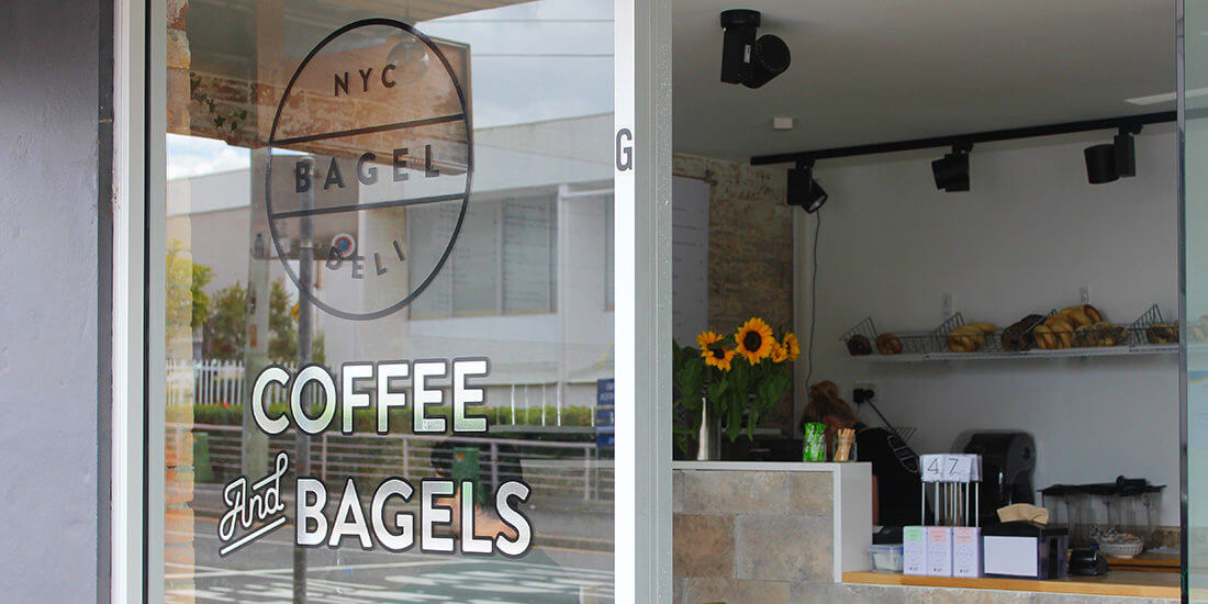 Sink your chompers into a loaded bagel at West End’s NYC Bagel Deli