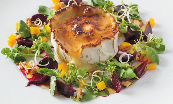You do win friends with goats cheese brulee salad