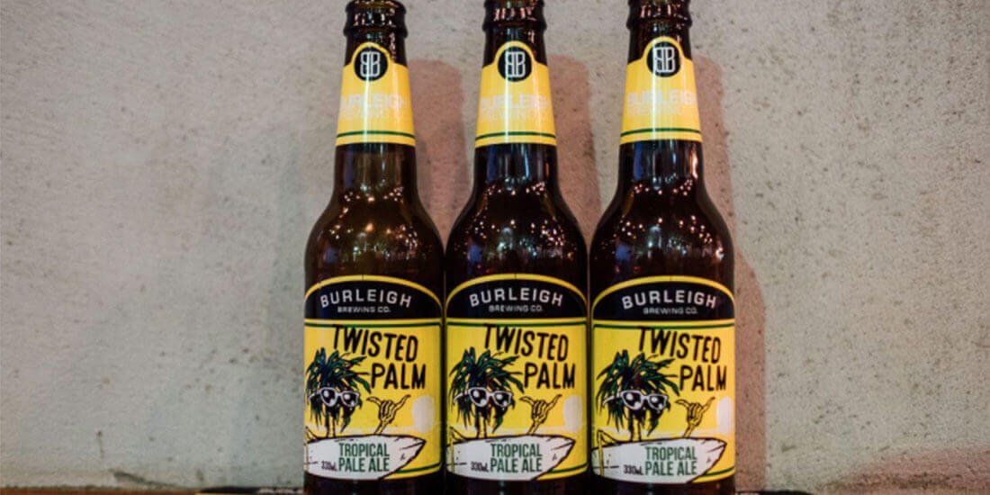 Taste Burleigh in a bottle with Twisted Palm beer