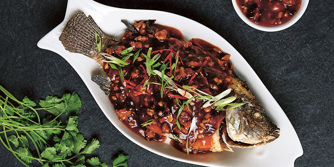 Get a little spicy with Chinese fish in chilli sauce