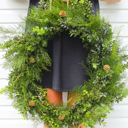 Get into the festive spirit with a Christmas wreath from Gardenbird Flowers