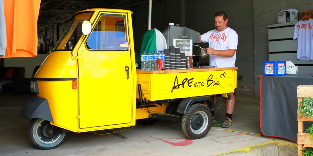 Sip coffee for a good cause at Orange Sky Laundry's new coffee cart