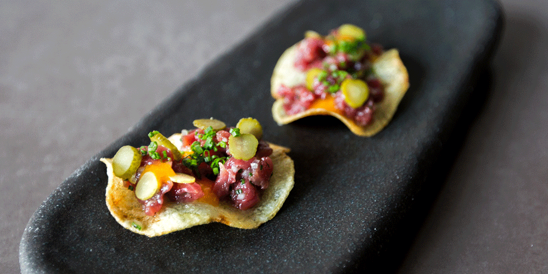 Lamb tartare at The Apo