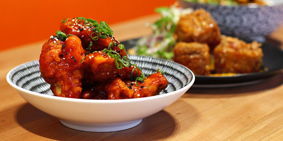 JFC Korean fried chicken wings with sweet and spicy sauce