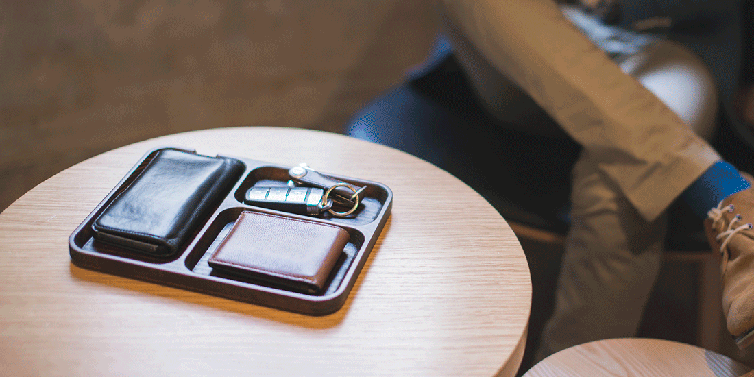 On Those Trays help gents treat their essentials with respect