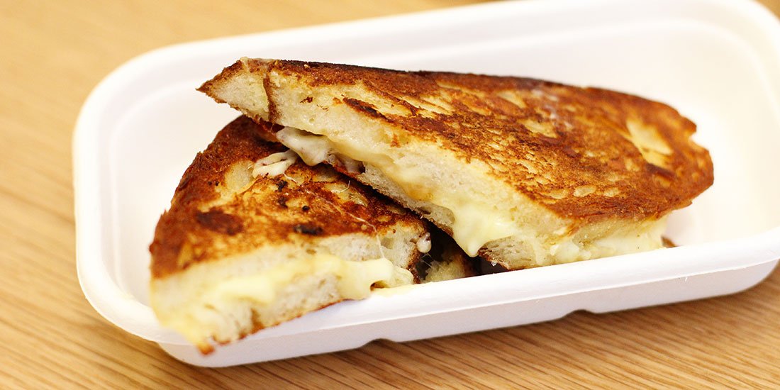 Snack on three-cheese toasties and gourmet goodies at The Cheese Pleaser in The City