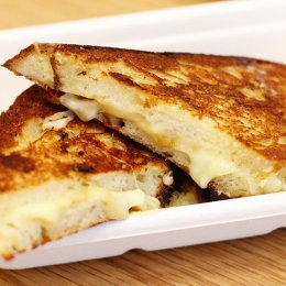 Snack on three-cheese toasties and gourmet goodies at The Cheese Pleaser in The City