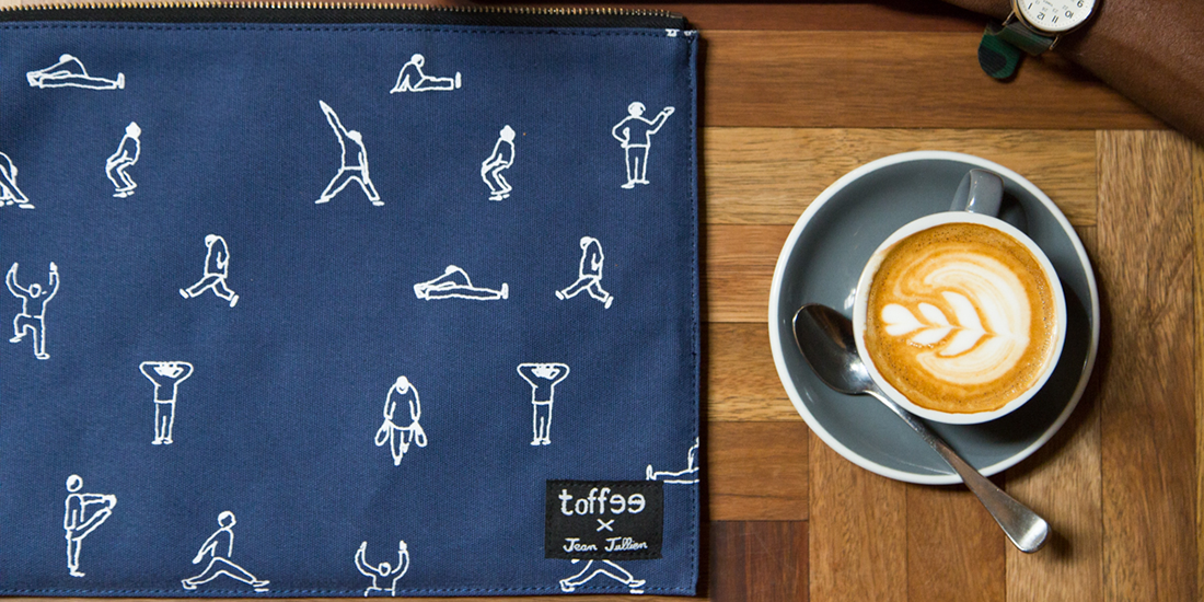 Toffee and Jean Jullien collaborate on a stylish range of creative carryalls