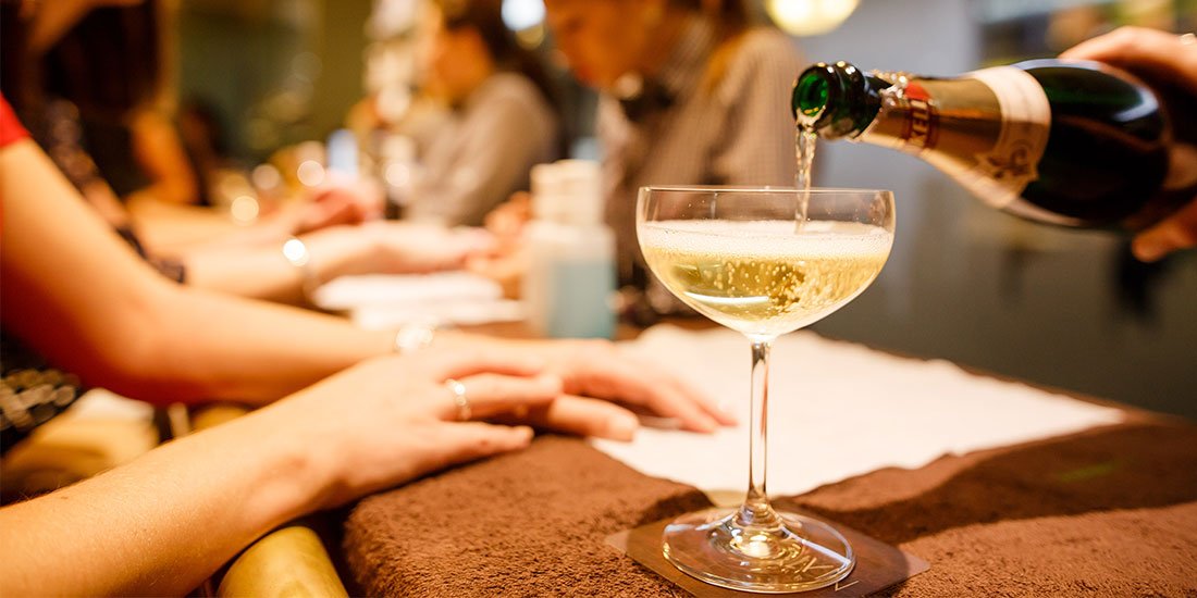 Gather your girls for gin tasting and pampering at Brooklyn Beauty Bar