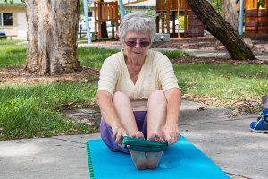 Pilates in the gardens