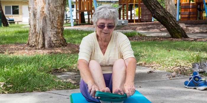 Pilates in the gardens