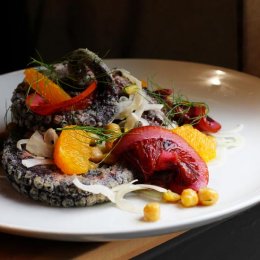 PoPolpo – fried octopus with blood orange, fennel and chickpea