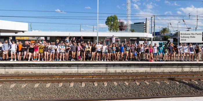 No Pants Subway Ride Brisbane 2018