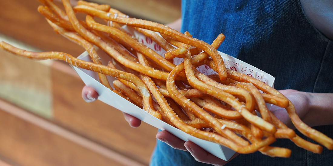Not-so-small fry – Harajuku Gyoza now serves up foot-long fries