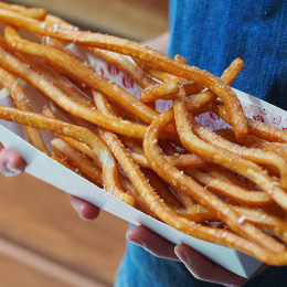 Not-so-small fry – Harajuku Gyoza now serves up foot-long fries