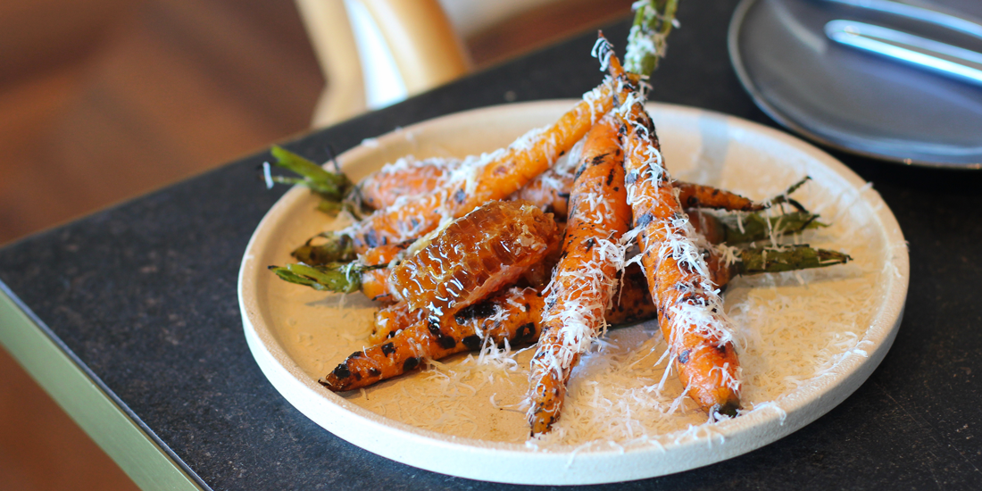 Carrots, citrus butter, honeycomb and salted ricotta