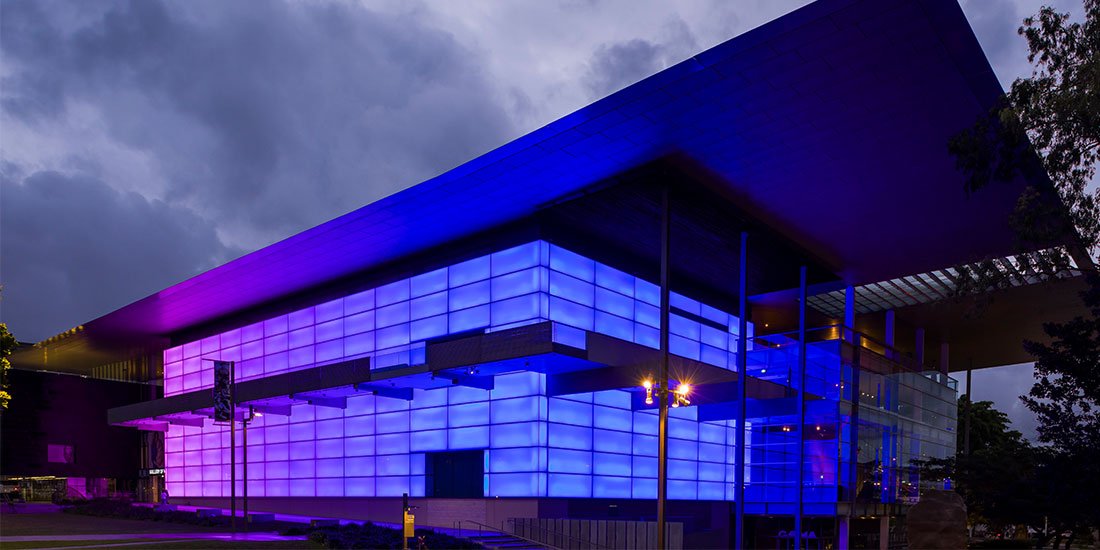 James Turrell’s Night Life installation lights up GOMA in brilliant technicolour