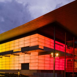 James Turrell’s Night Life installation lights up GOMA in brilliant technicolour