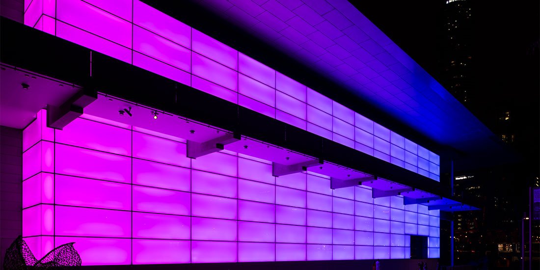 James Turrell’s Night Life installation lights up GOMA in brilliant technicolour