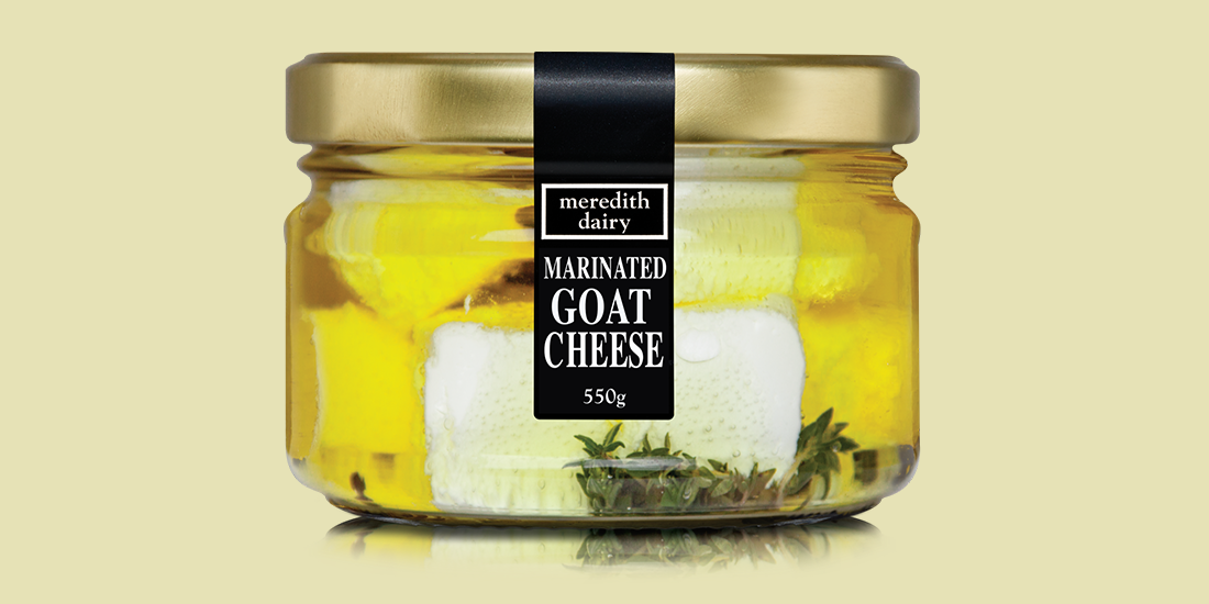 Stock up on pepperberry goats cheese from Meredith Dairy