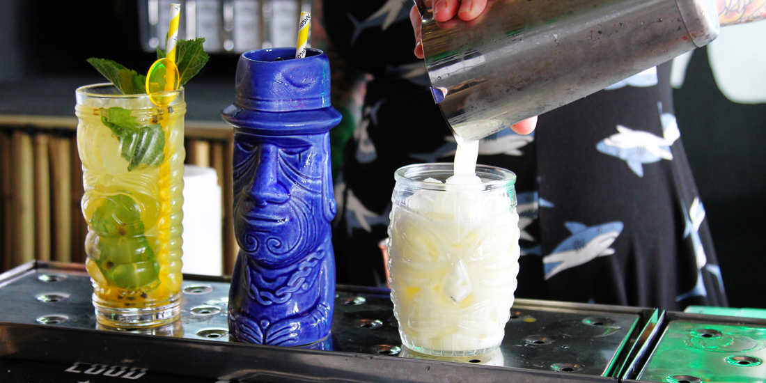 Crown & Co. Barbers unveils boozy California Lane extension King Tiki