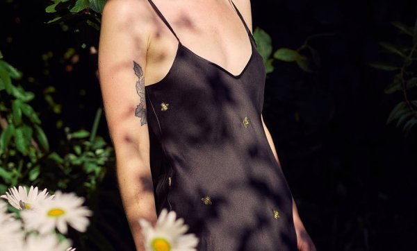 Silk Laundry's limited-edition 90s slip dress is here to help save the world's bees